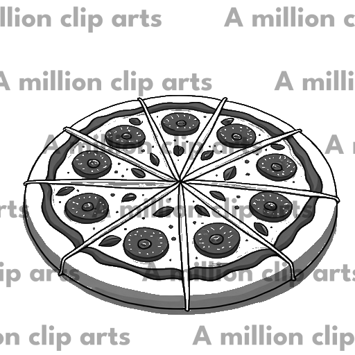 Pepperoni Pizza clipart