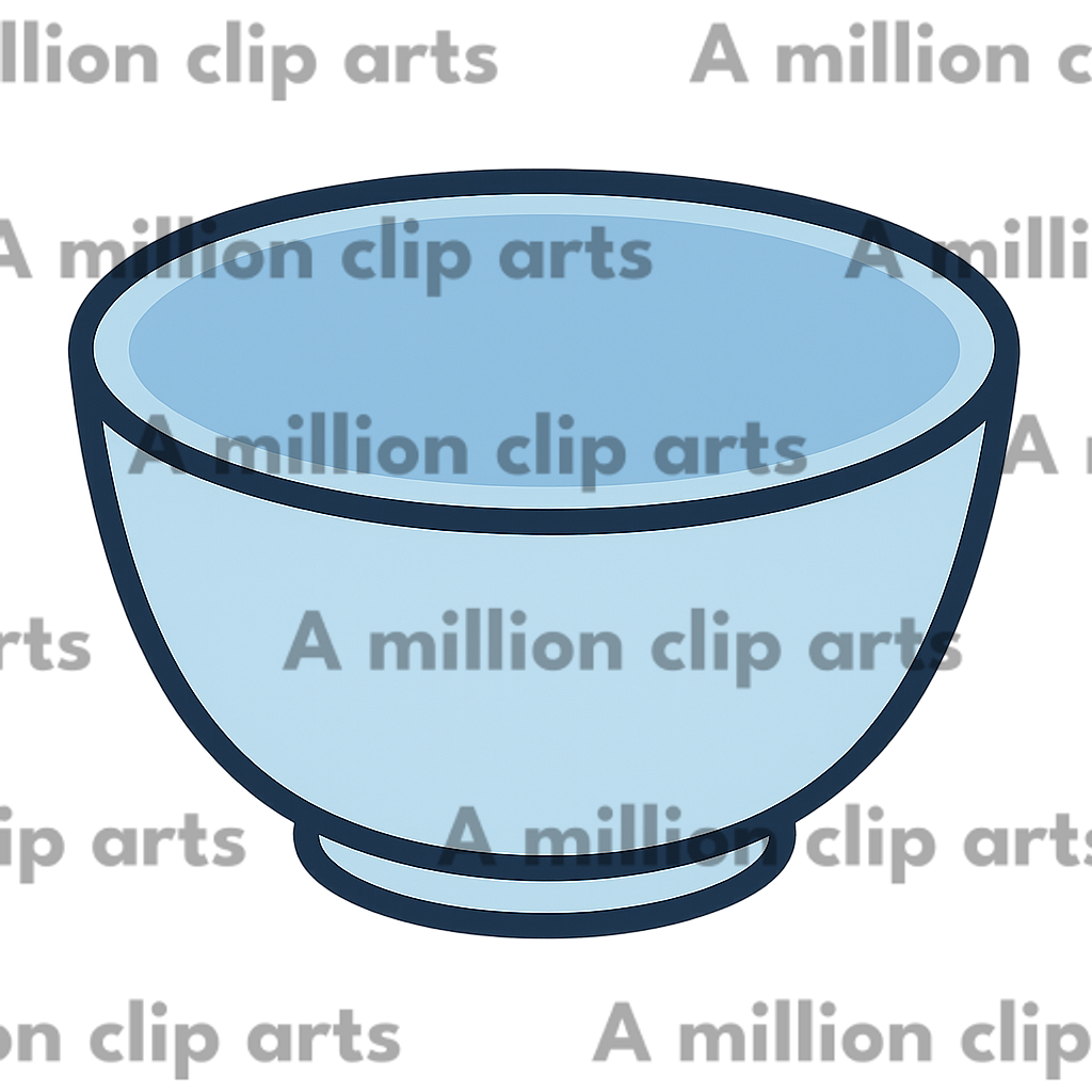 Blue Bowl clipart