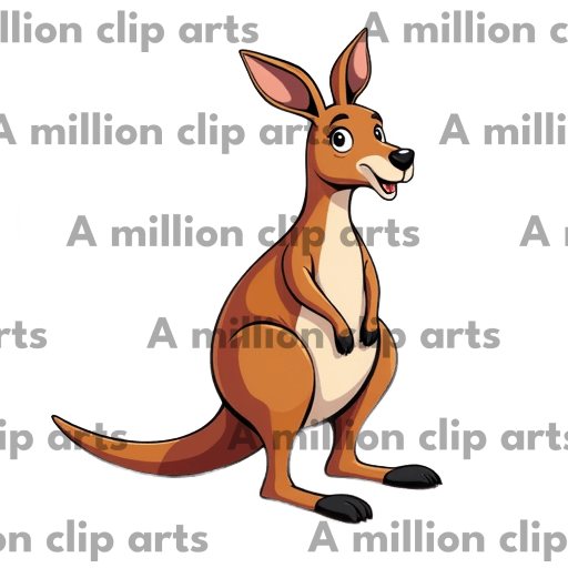 Cartoon Kangaroo clipart