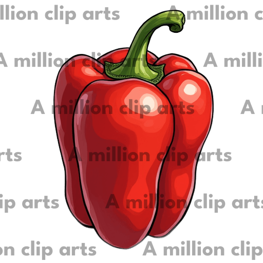 Red Bell Pepper clipart