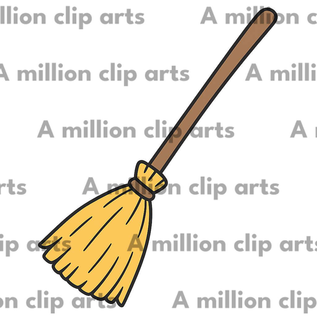 Cartoon Broom clipart