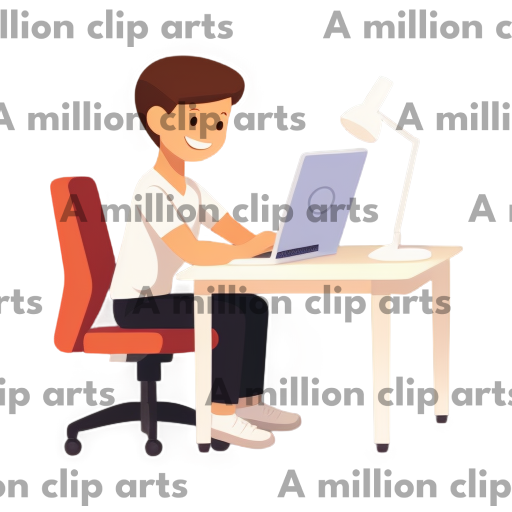 Laptop Work clipart