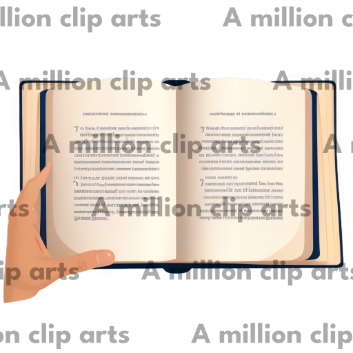 Open Book Hand clipart