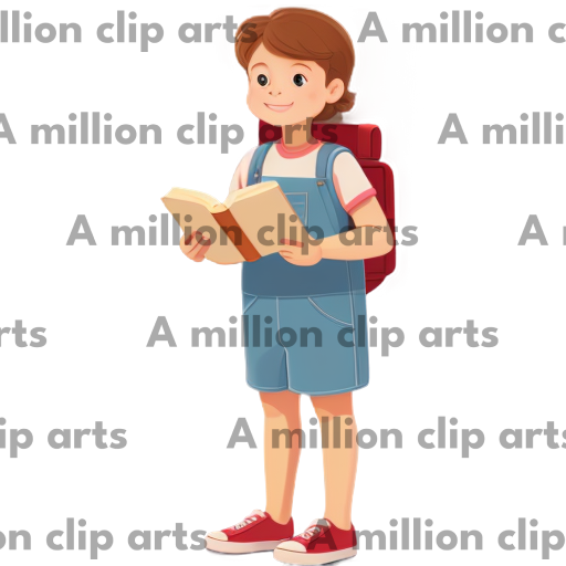 Reading Child clipart