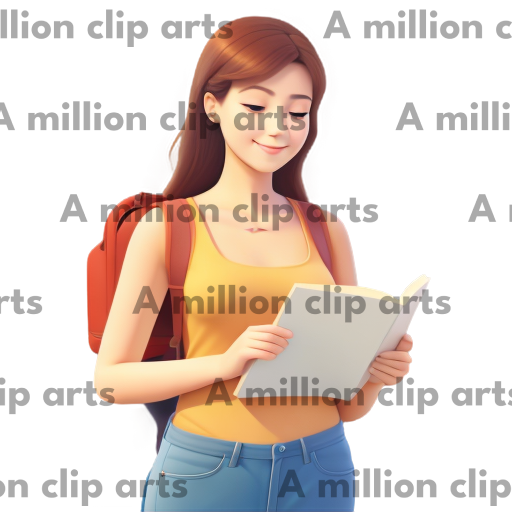 Reading Woman clipart