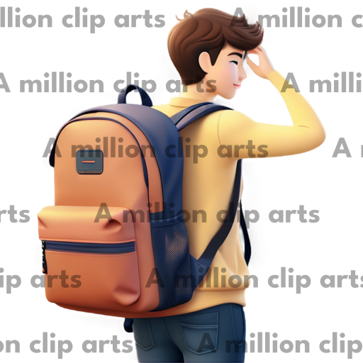 Young Backpacker clipart