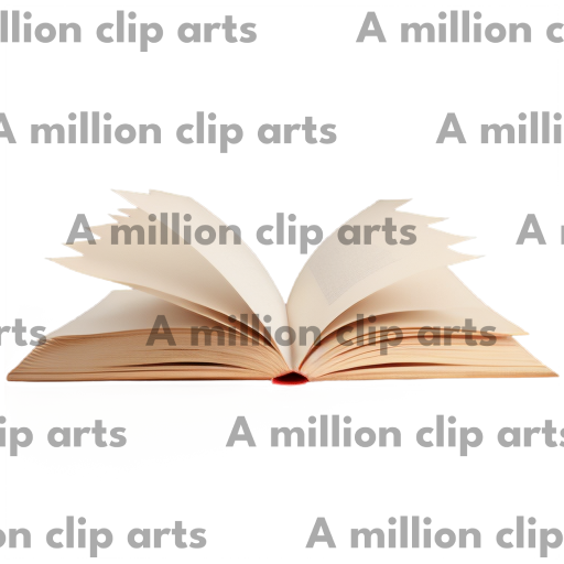 Glowing Open Book clipart