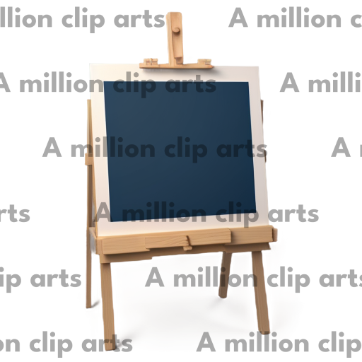 Easel Canvas clipart