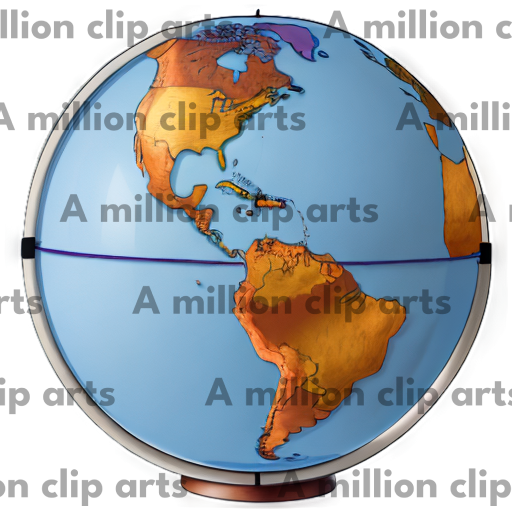 Americas Globe clipart