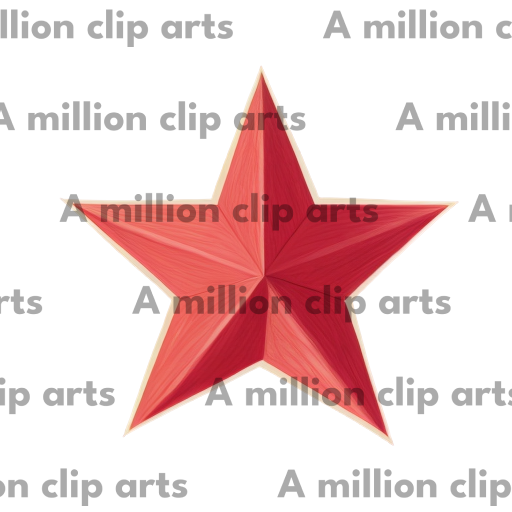 Glowing Red Star clipart