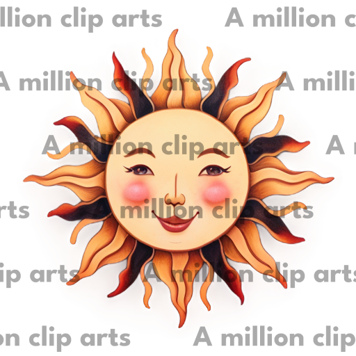 Smiling Sun clipart