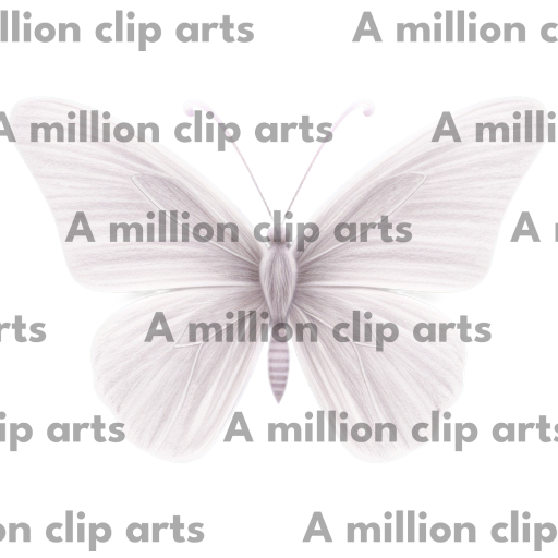 White Butterfly clipart