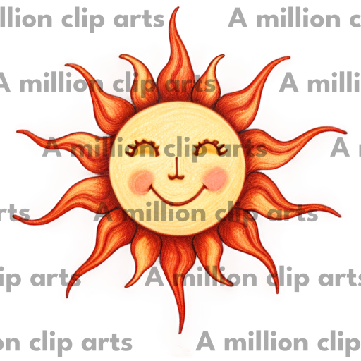 Smiling Sun clipart