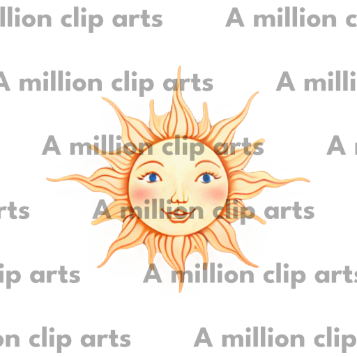 Smiling Sun clipart