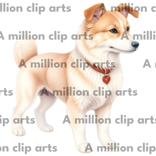 Fluffy Dog clipart