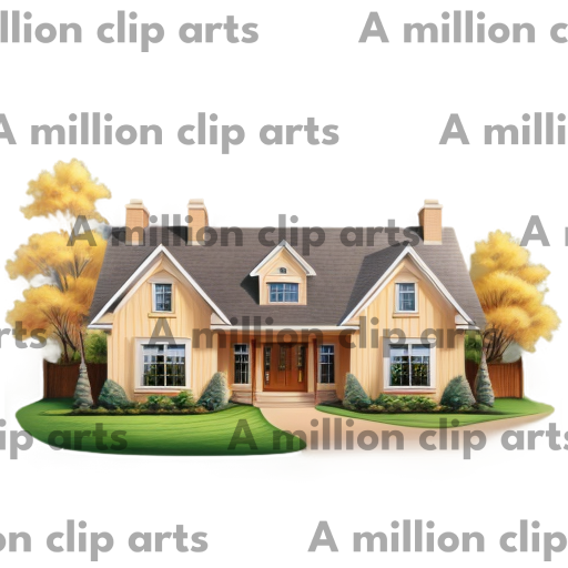 Suburban House clipart