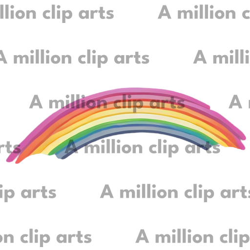 Glowing Rainbow clipart