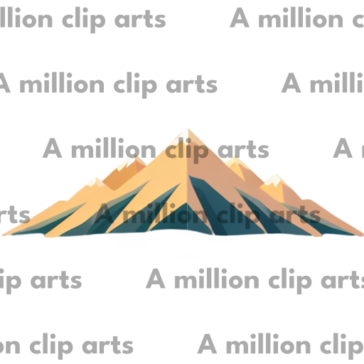 Glowing Mountains clipart