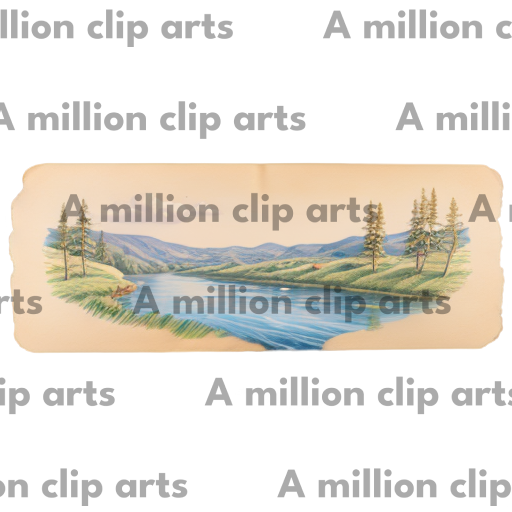 Mountain River clipart