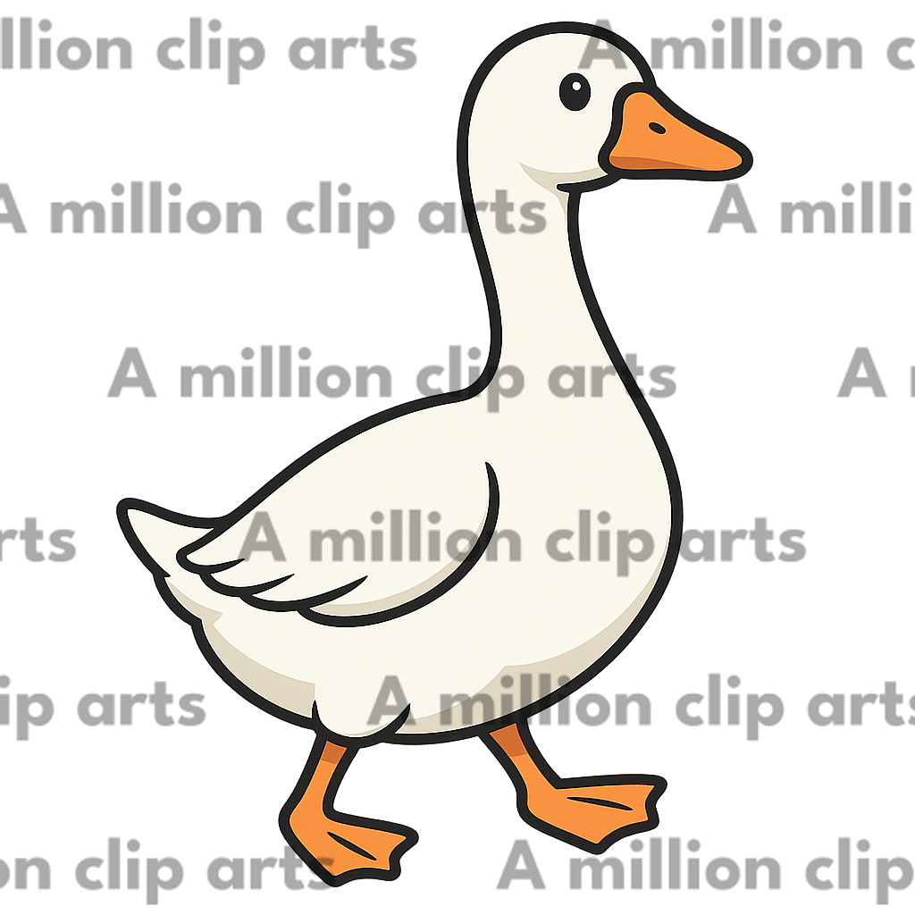 Walking Duck clipart