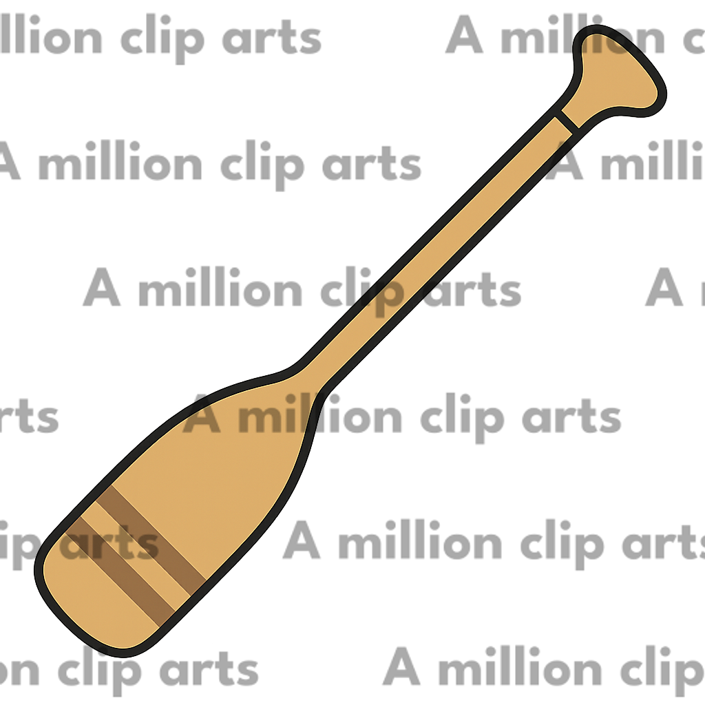 Wooden Paddle clipart