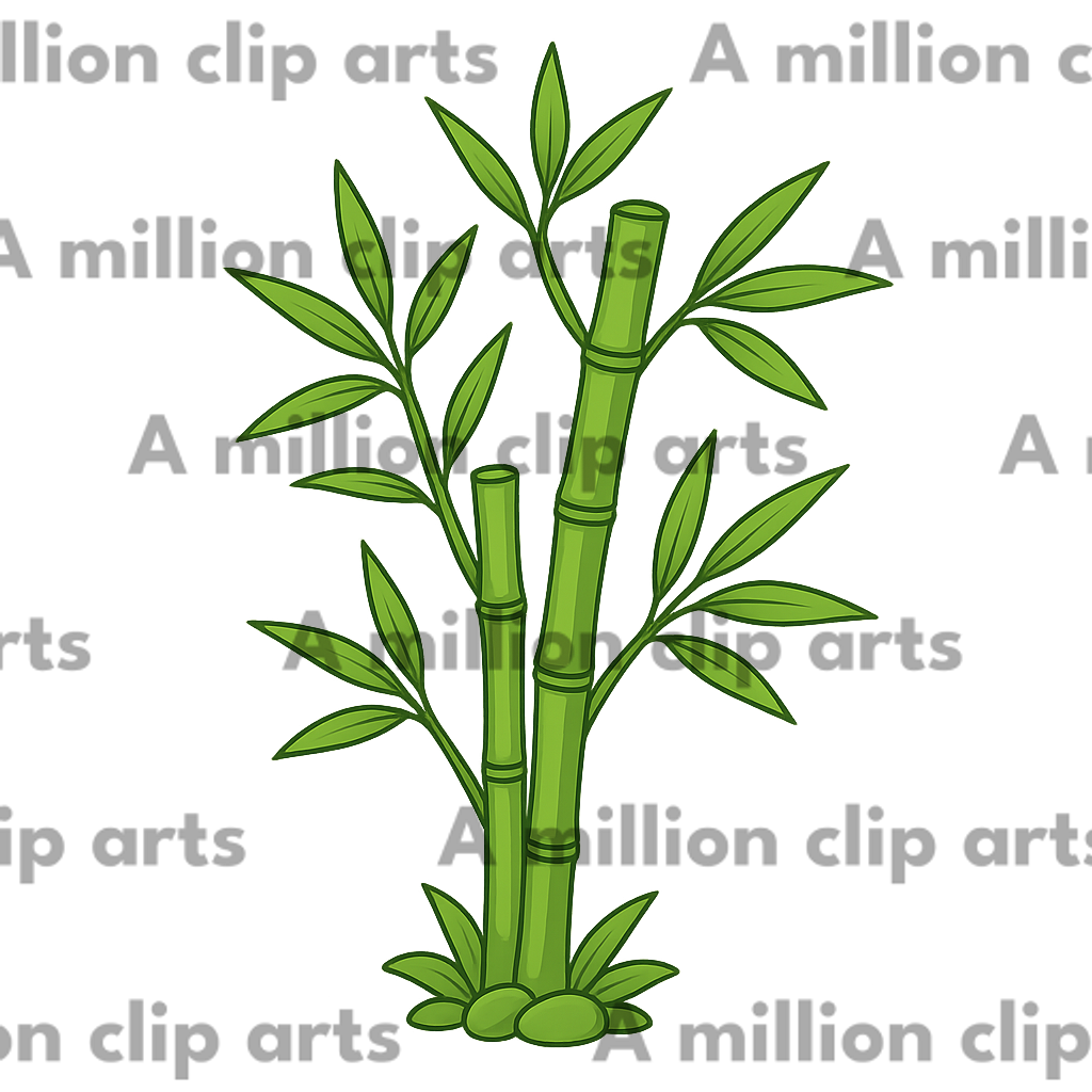 Bamboo Illustration clipart