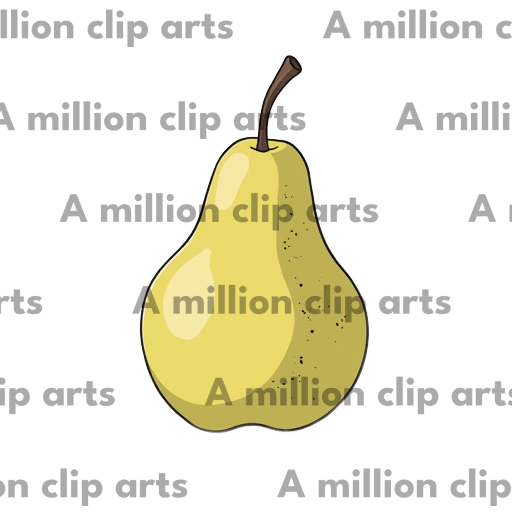 Yellow Pear clipart