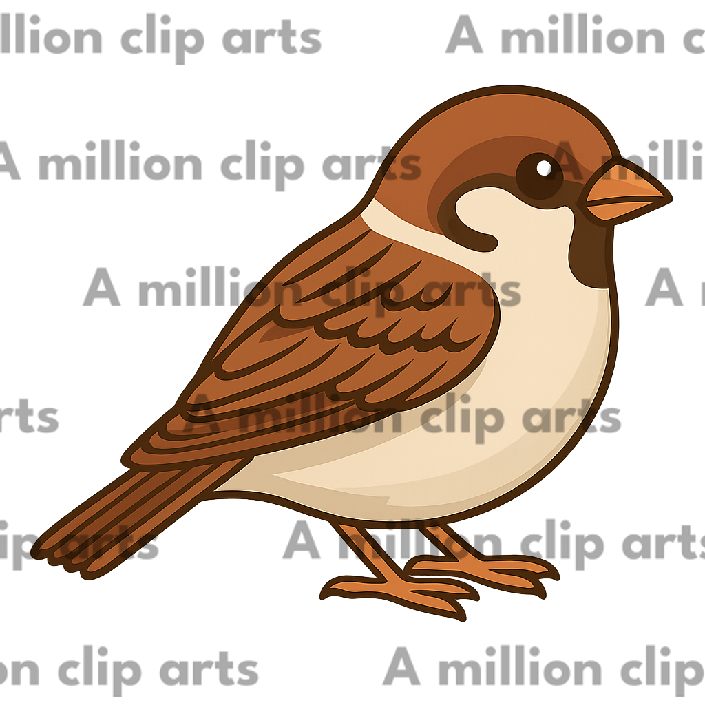 Cartoon Sparrow clipart