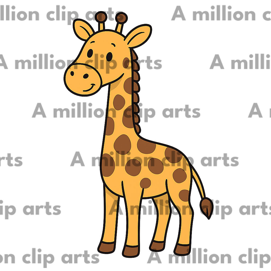 Cartoon Giraffe clipart