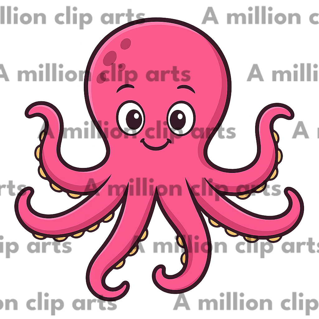 Happy Octopus clipart