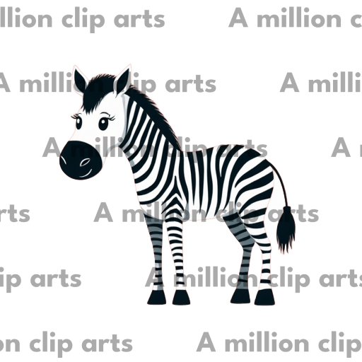 Cute Zebra clipart