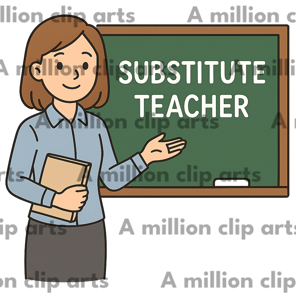 Substitute Teacher clipart