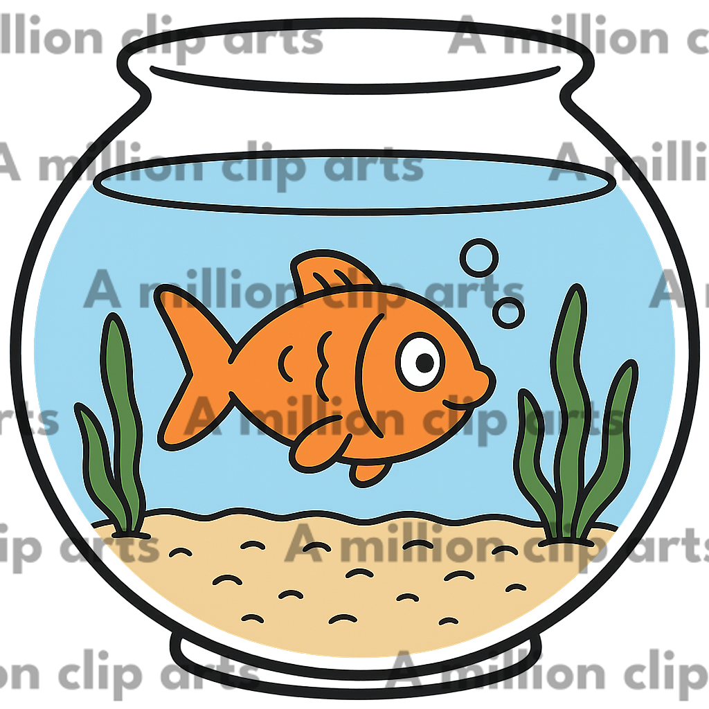 Goldfish Bowl clipart