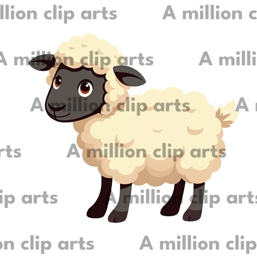 Fluffy Sheep clipart