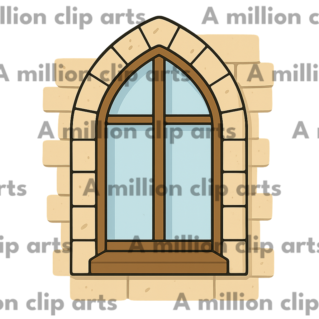 Arched Window clipart