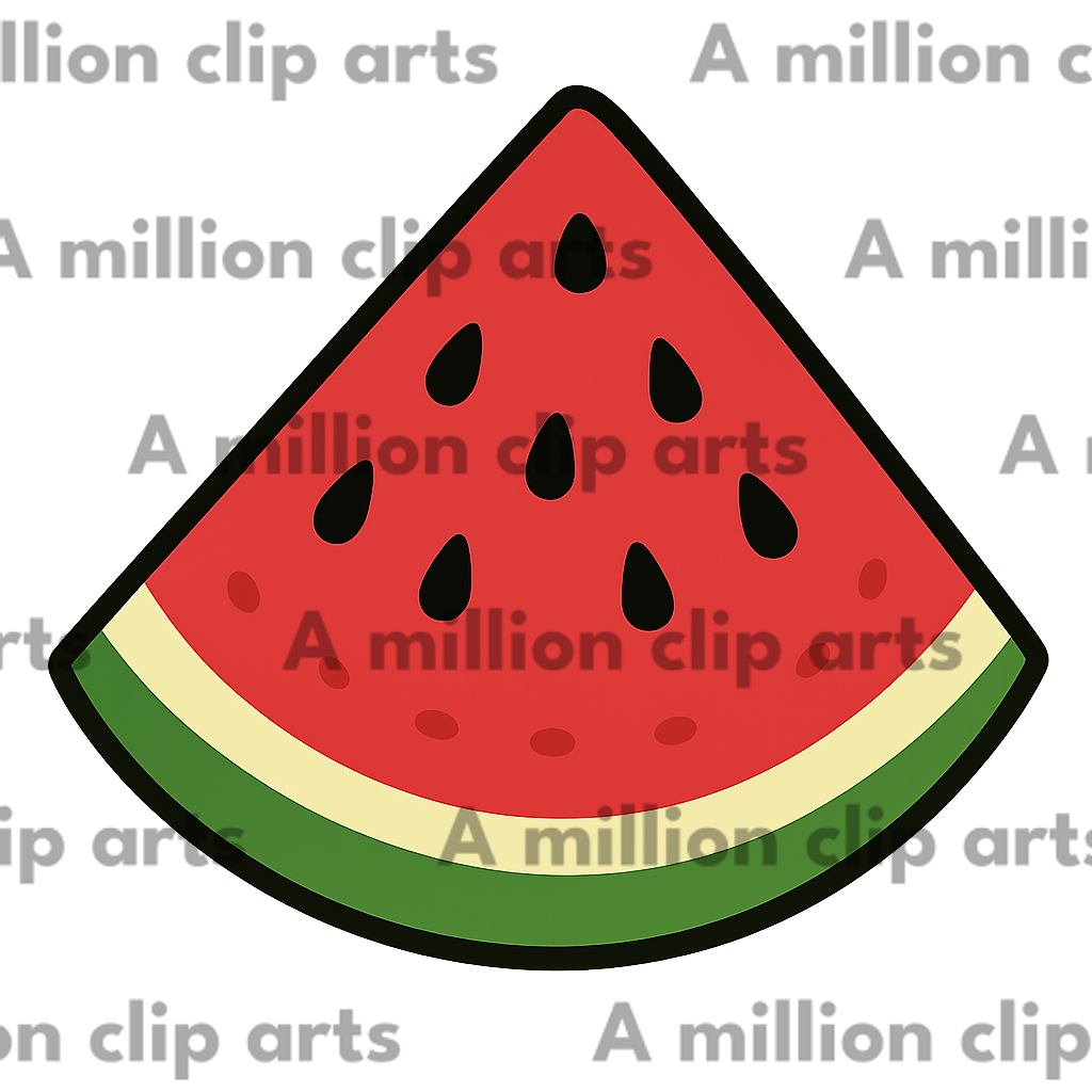 Watermelon Slice clipart