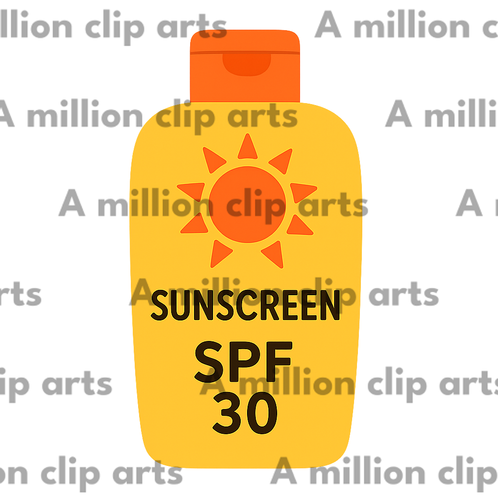 Sunscreen Bottle clipart