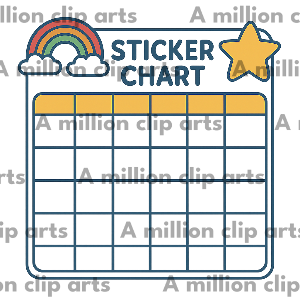 Sticker Chart clipart