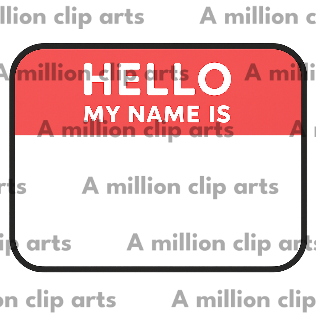 Name Tag clipart