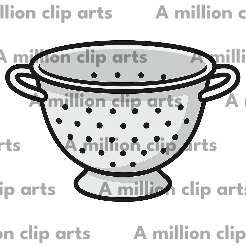 Kitchen Colander clipart
