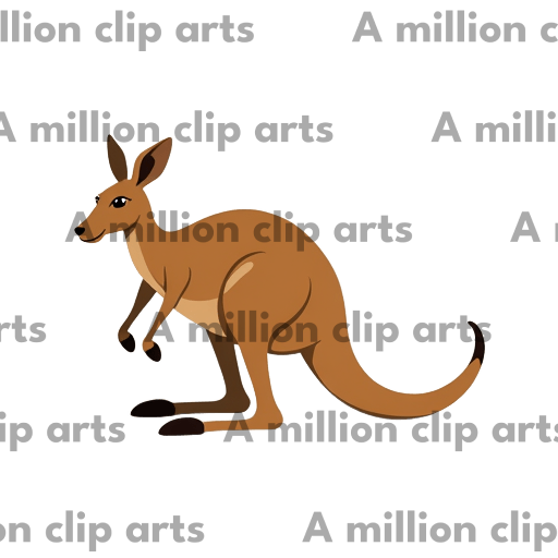 Cartoon Kangaroo clipart