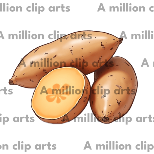 Sweet Potatoes clipart