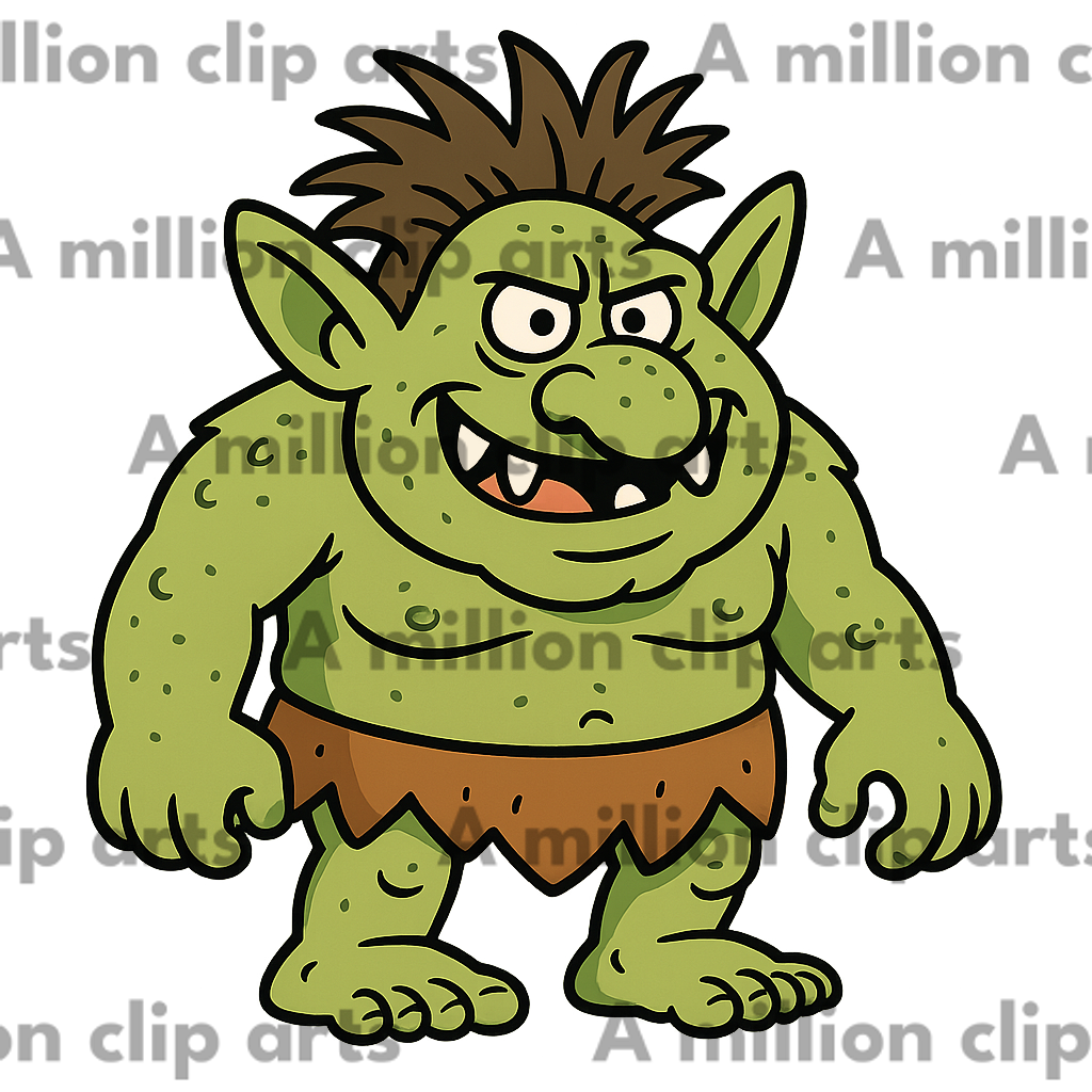 Green Troll clipart