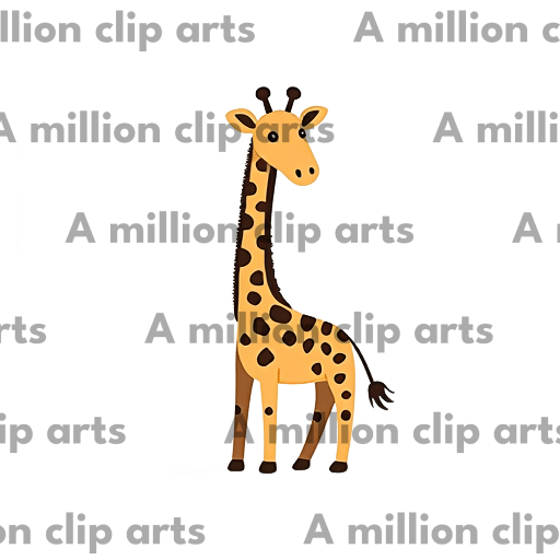 Giraffe Cartoon clipart