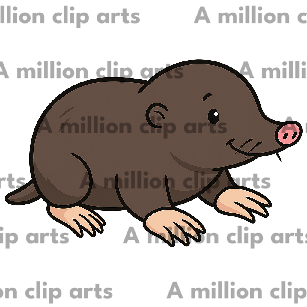 Cartoon Mole clipart