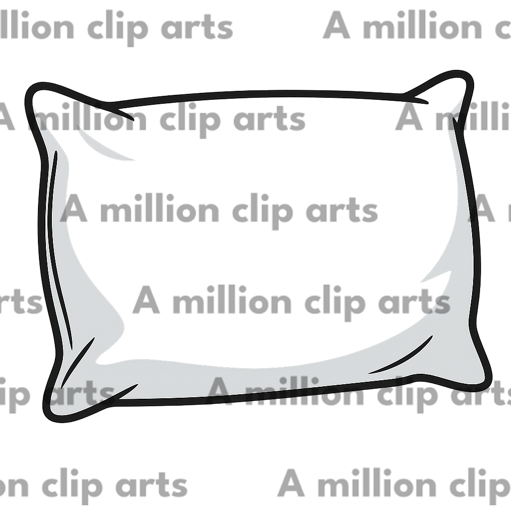 Empty Pillow clipart