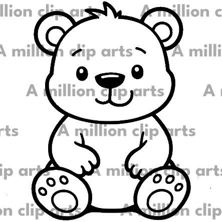 Bear Outline clipart