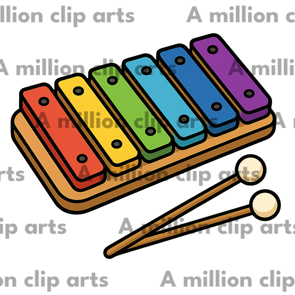 Colorful Xylophone clipart