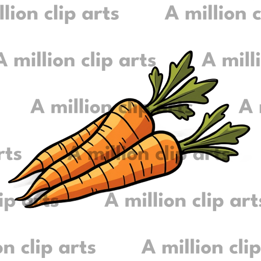 Carrot Bunch clipart