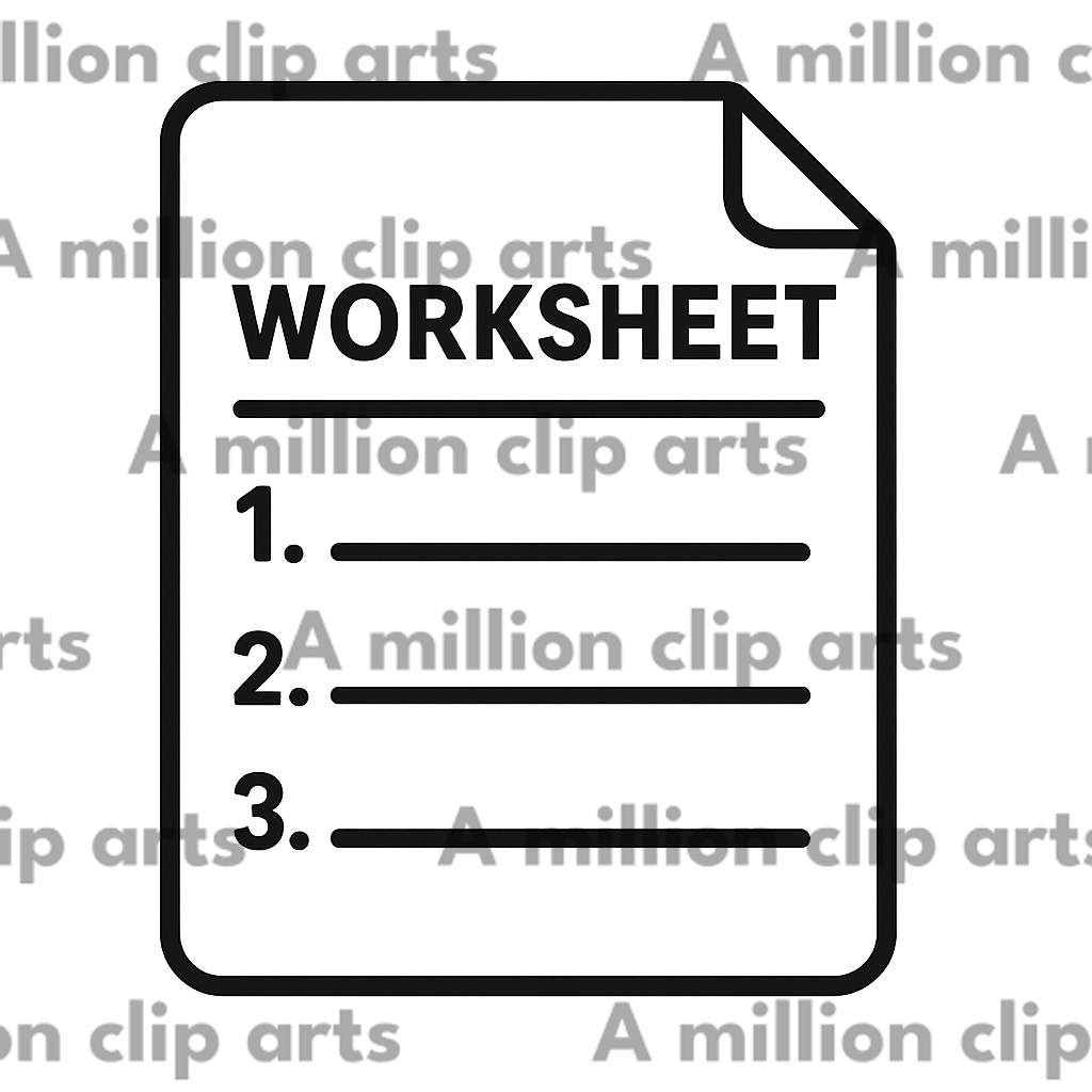 Worksheet clipart